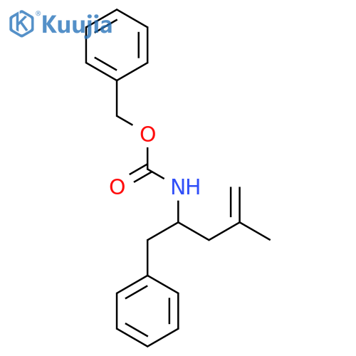 benzyl N-(4-methyl-1-phenylpent-4-en-2-yl)carbamate structure
