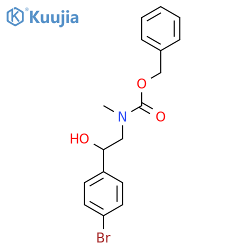 benzyl N-2-(4-bromophenyl)-2-hydroxyethyl-N-methylcarbamate structure