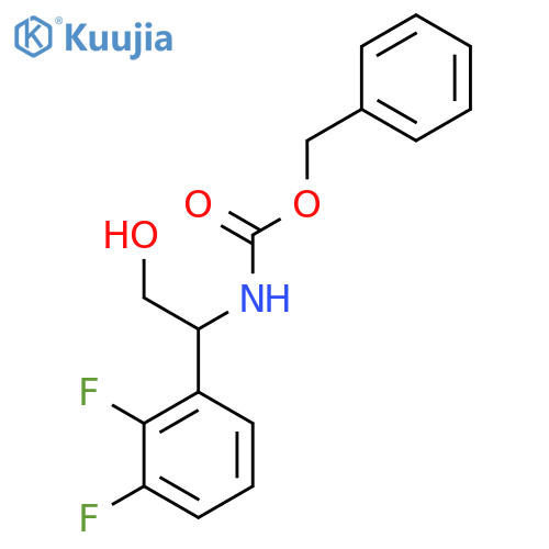benzyl N-1-(2,3-difluorophenyl)-2-hydroxyethylcarbamate structure