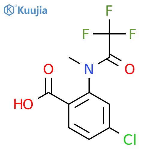 4-chloro-2-(2,2,2-trifluoro-N-methylacetamido)benzoic acid structure
