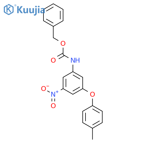 benzyl N-3-(4-methylphenoxy)-5-nitrophenylcarbamate structure