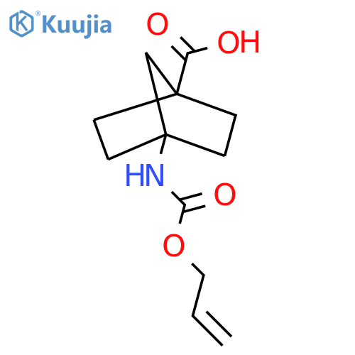 4-{(prop-2-en-1-yloxy)carbonylamino}bicyclo2.2.1heptane-1-carboxylic acid structure