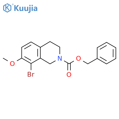 Benzyl 8-bromo-7-methoxy-1,2,3,4-tetrahydroisoquinoline-2-carboxylate structure