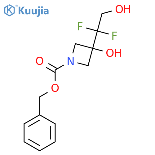 Benzyl 3-(1,1-difluoro-2-hydroxyethyl)-3-hydroxyazetidine-1-carboxylate structure