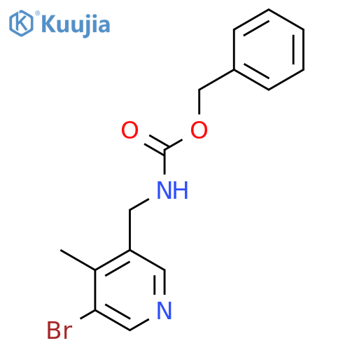 benzyl N-(5-bromo-4-methylpyridin-3-yl)methylcarbamate structure