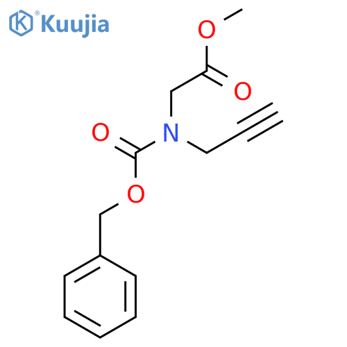 methyl 2-{(benzyloxy)carbonyl(prop-2-yn-1-yl)amino}acetate structure