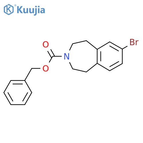 benzyl 7-bromo-2,3,4,5-tetrahydro-1H-3-benzazepine-3-carboxylate structure