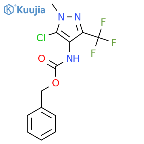 benzyl N-5-chloro-1-methyl-3-(trifluoromethyl)-1H-pyrazol-4-ylcarbamate structure