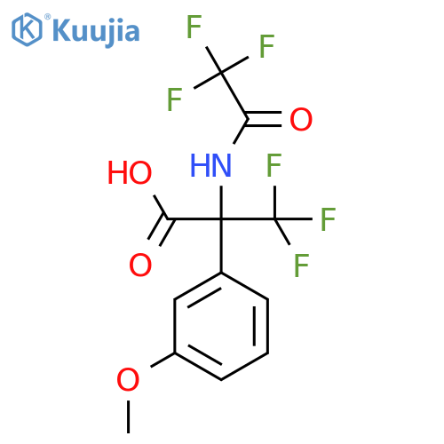 3,3,3-Trifluoro-2-(3-methoxyphenyl)-2-(2,2,2-trifluoroacetamido)propanoic acid structure