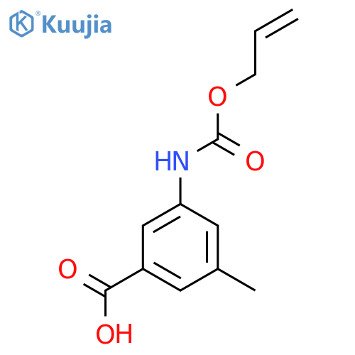 3-methyl-5-{(prop-2-en-1-yloxy)carbonylamino}benzoic acid structure