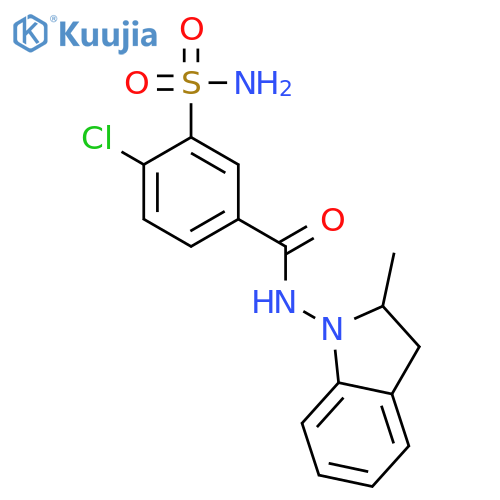 Indapamide structure