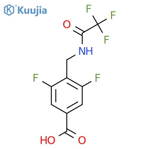 3,5-difluoro-4-(2,2,2-trifluoroacetamido)methylbenzoic acid structure