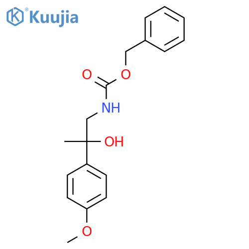 benzyl N-2-hydroxy-2-(4-methoxyphenyl)propylcarbamate structure