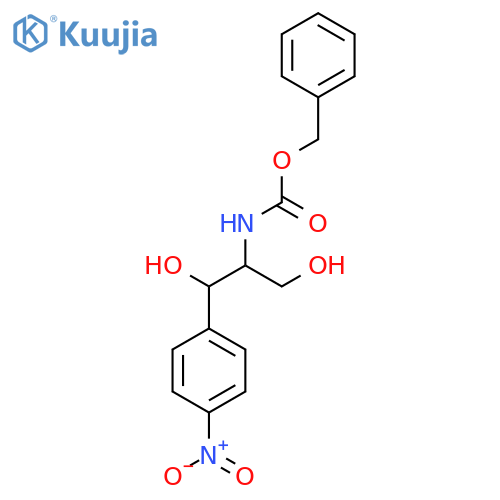 benzyl N-1,3-dihydroxy-1-(4-nitrophenyl)propan-2-ylcarbamate structure