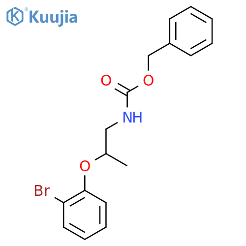 benzyl N-2-(2-bromophenoxy)propylcarbamate structure