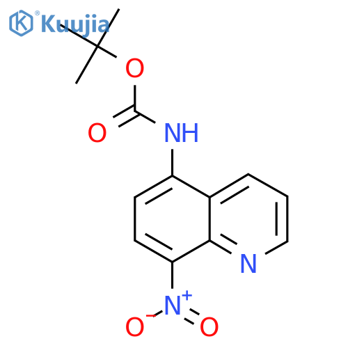 tert-butyl N-(8-nitroquinolin-5-yl)carbamate structure