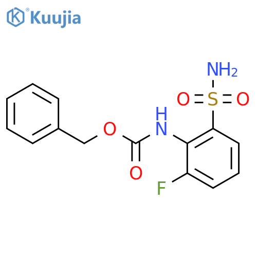 benzyl N-(2-fluoro-6-sulfamoylphenyl)carbamate structure