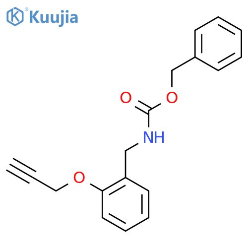 benzyl N-{2-(prop-2-yn-1-yloxy)phenylmethyl}carbamate structure