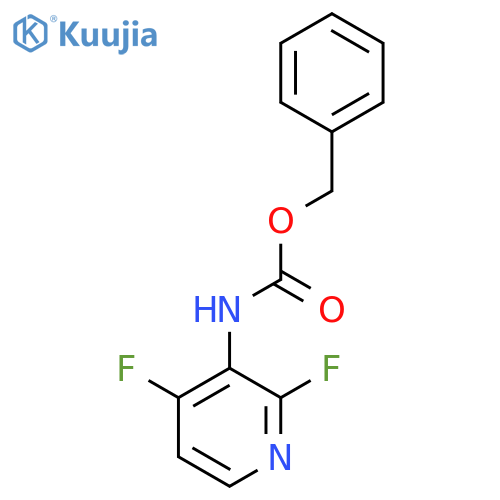 benzyl N-(2,4-difluoropyridin-3-yl)carbamate structure