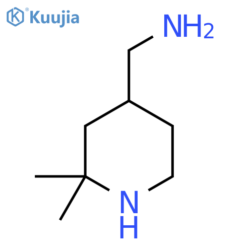 (2,2-Dimethylpiperidin-4-yl)methanamine structure