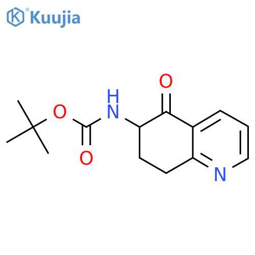 tert-butyl N-(5-oxo-5,6,7,8-tetrahydroquinolin-6-yl)carbamate structure