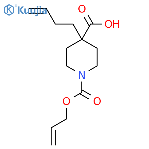 4-(but-3-en-1-yl)-1-(prop-2-en-1-yloxy)carbonylpiperidine-4-carboxylic acid structure