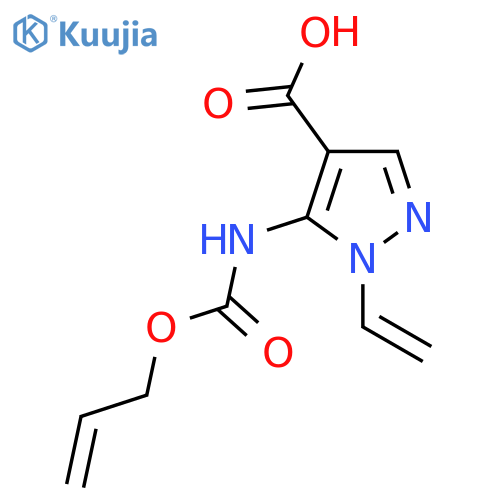 1-ethenyl-5-{(prop-2-en-1-yloxy)carbonylamino}-1H-pyrazole-4-carboxylic acid structure