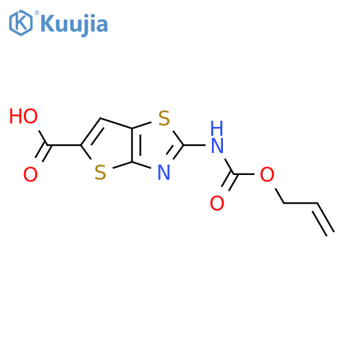 2-{(prop-2-en-1-yloxy)carbonylamino}thieno2,3-d1,3thiazole-5-carboxylic acid structure