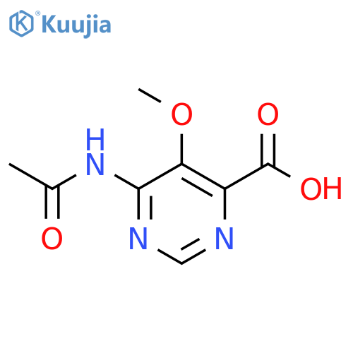 6-Acetamido-5-methoxypyrimidine-4-carboxylic acid structure