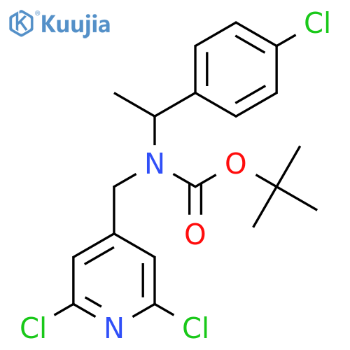tert-butyl N-1-(4-chlorophenyl)ethyl-N-(2,6-dichloropyridin-4-yl)methylcarbamate structure