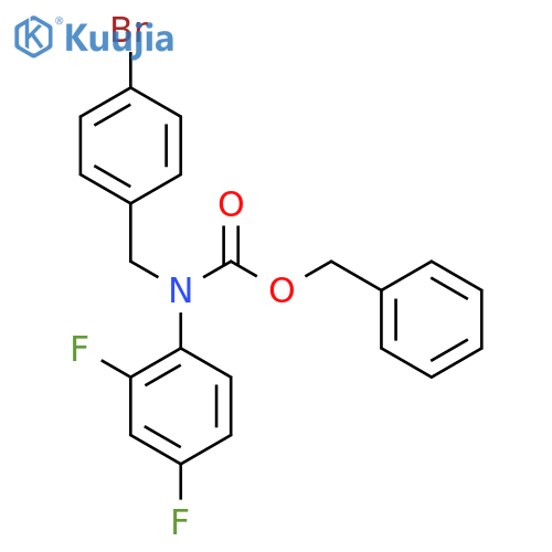 benzyl N-(4-bromophenyl)methyl-N-(2,4-difluorophenyl)carbamate structure