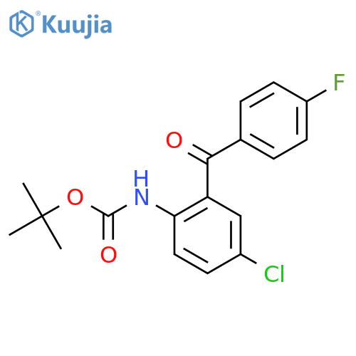 tert-butyl N-4-chloro-2-(4-fluorobenzoyl)phenylcarbamate structure