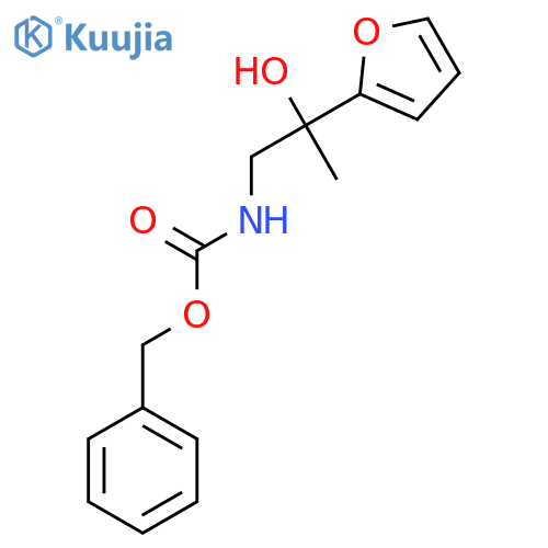 benzyl N-[2-(furan-2-yl)-2-hydroxypropyl]carbamate structure