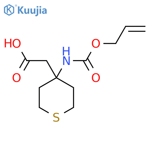 2-(4-{(prop-2-en-1-yloxy)carbonylamino}thian-4-yl)acetic acid structure