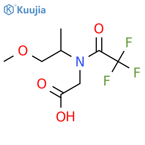 2-[2,2,2-trifluoro-N-(1-methoxypropan-2-yl)acetamido]acetic acid structure