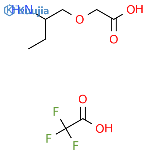 2-(2-aminobutoxy)acetic acid, trifluoroacetic acid structure