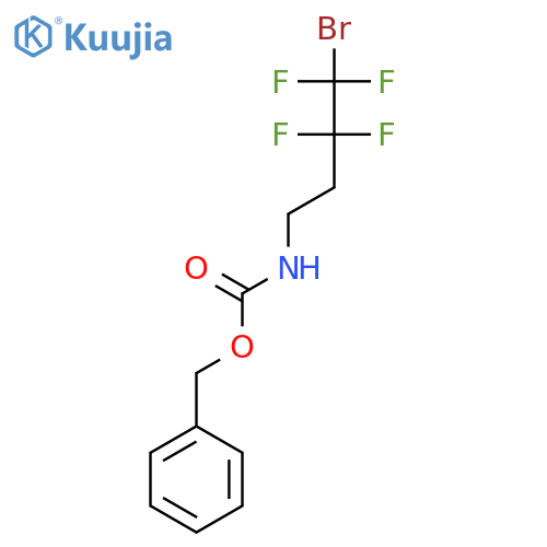 benzyl N-(4-bromo-3,3,4,4-tetrafluorobutyl)carbamate structure
