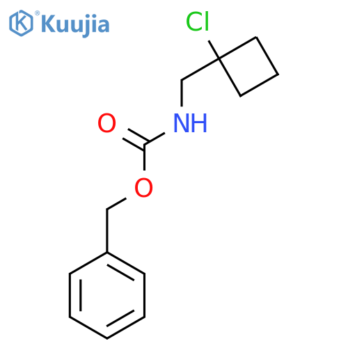benzyl N-(1-chlorocyclobutyl)methylcarbamate structure