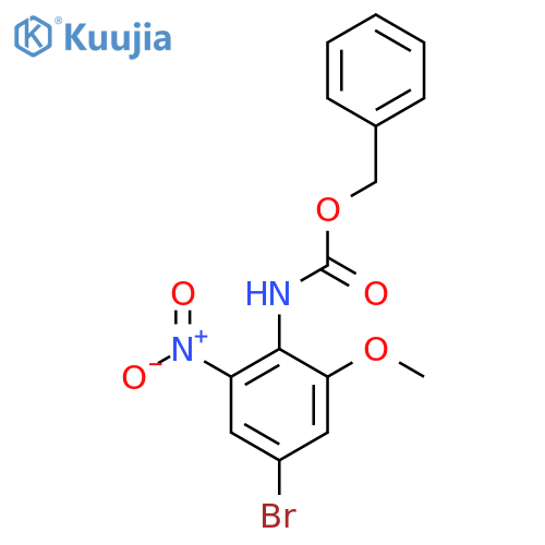 benzyl N-(4-bromo-2-methoxy-6-nitrophenyl)carbamate structure