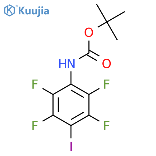 tert-butyl N-(2,3,5,6-tetrafluoro-4-iodophenyl)carbamate structure