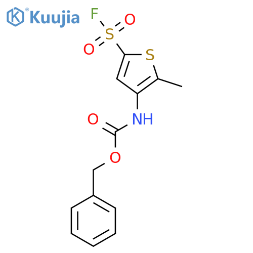 benzyl N-[5-(fluorosulfonyl)-2-methylthiophen-3-yl]carbamate structure