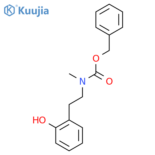 benzyl N-2-(2-hydroxyphenyl)ethyl-N-methylcarbamate structure