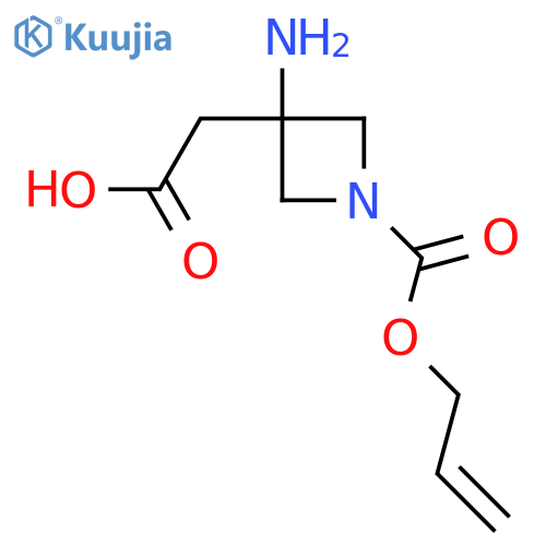2-{3-amino-1-(prop-2-en-1-yloxy)carbonylazetidin-3-yl}acetic acid structure