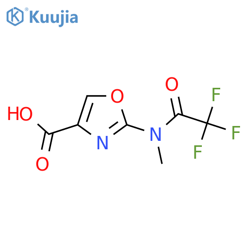 2-(2,2,2-trifluoro-N-methylacetamido)-1,3-oxazole-4-carboxylic acid structure