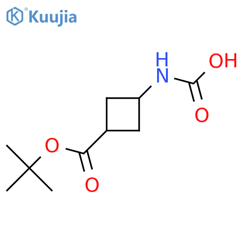 (1r,3r)-3-(tert-butoxy)carbonylcyclobutylcarbamic acid structure