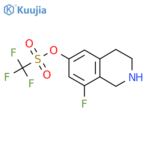 8-Fluoro-1,2,3,4-tetrahydroisoquinolin-6-yl trifluoromethanesulfonate structure