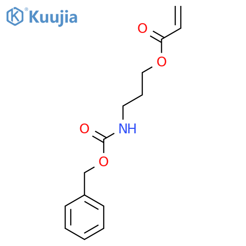 3-{(benzyloxy)carbonylamino}propyl prop-2-enoate structure