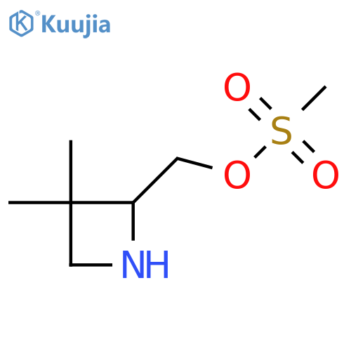 (3,3-Dimethylazetidin-2-yl)methyl methanesulfonate structure