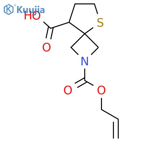 2-(prop-2-en-1-yloxy)carbonyl-5-thia-2-azaspiro3.4octane-8-carboxylic acid structure