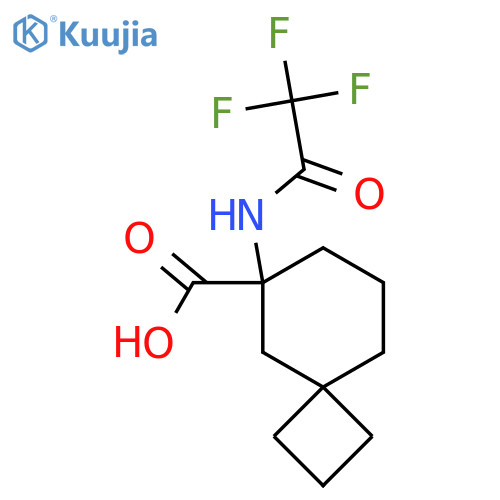 6-(2,2,2-Trifluoroacetamido)spiro[3.5]nonane-6-carboxylic acid structure